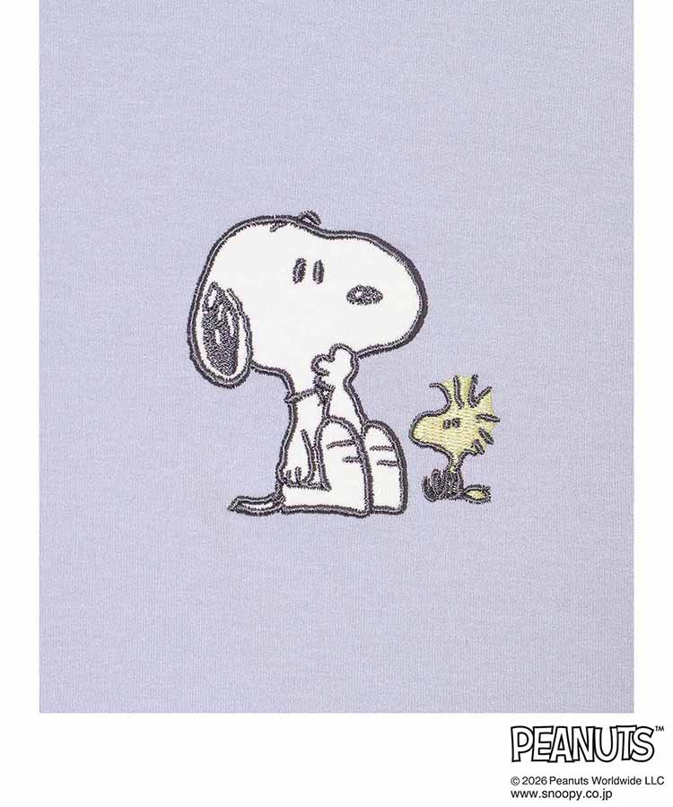 スヌーピーミニ裏毛ルームウェア上下セット