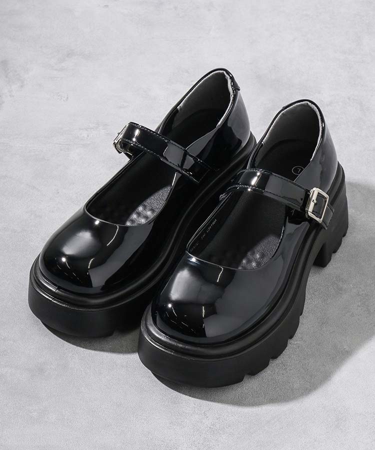 ≪SALE≫【WEB限定】ストラップ厚底シューズ