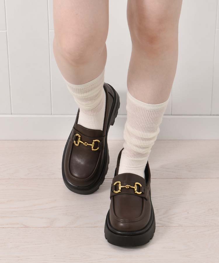 ≪SALE≫【WEB限定】ビット厚底ローファー