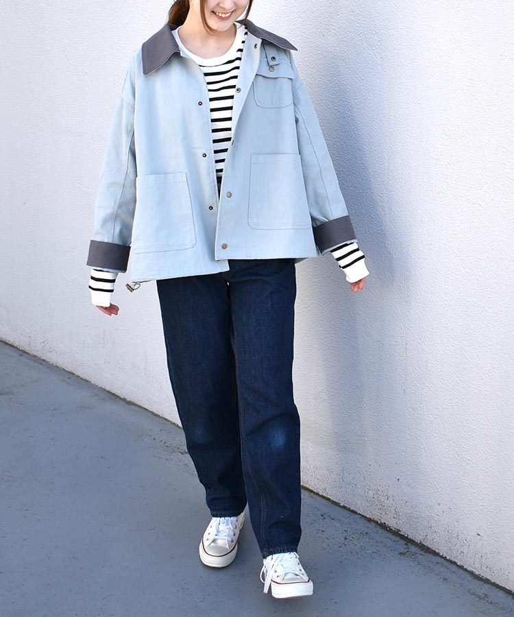 バイカラージャケット