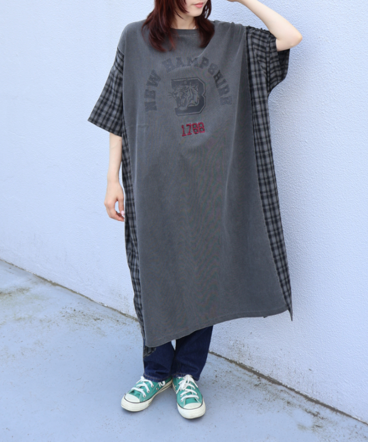 ≪SALE≫ピグメントプリントワンピース