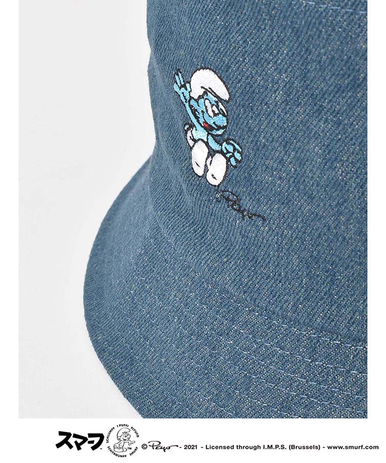 ≪SALE≫スマーフ刺繍バケットハット