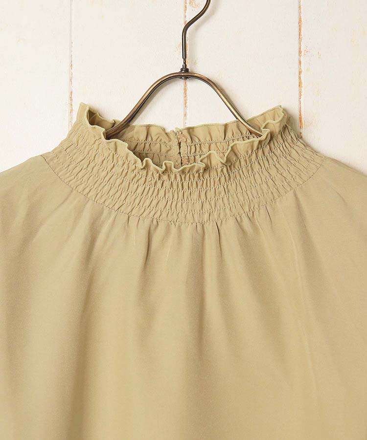 ≪SALE≫スタンドフリルブラウス