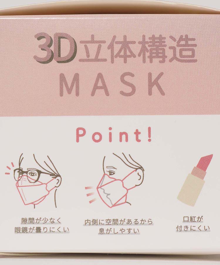 3D立体構造ボックスマスク