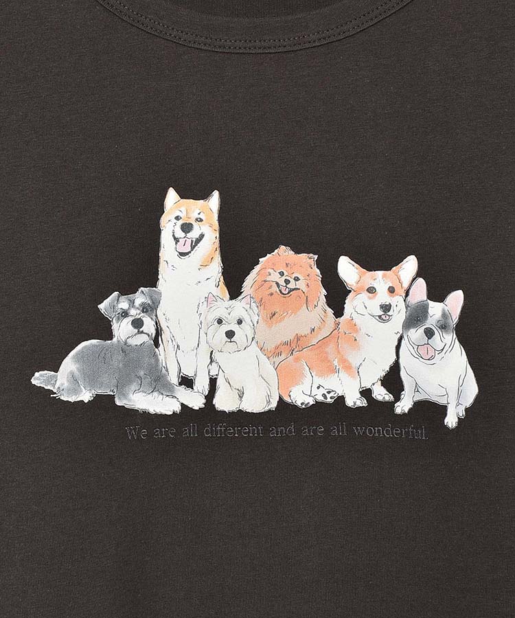 ≪OUTLET≫いぬねこプリントTシャツ