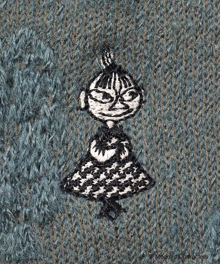 ≪SALE≫花柄ミイ刺繍クルーソックス