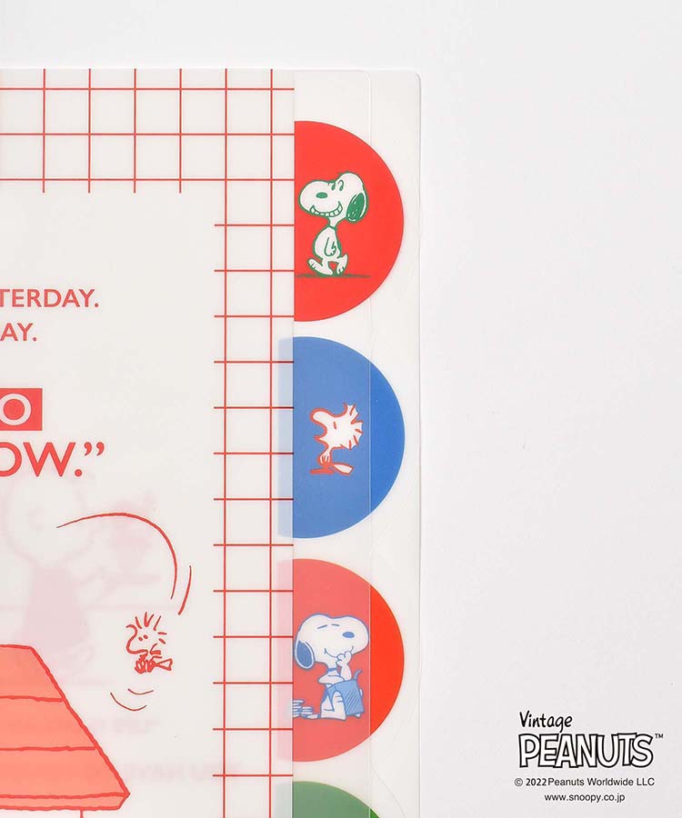 PEANUTS ONE PHRASEダイカットクリアファイル5P