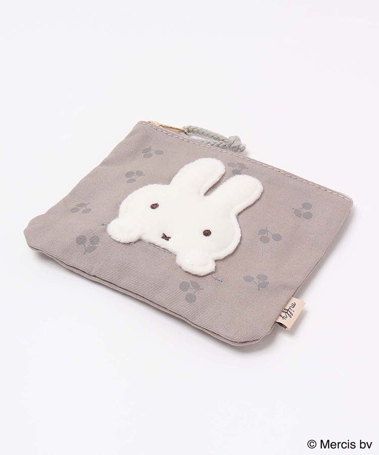 MIFFY CHERRY APPLIQUEミニフラットポーチ