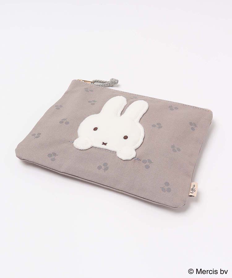 MIFFY CHERRY APPLIQUEフラットポーチ