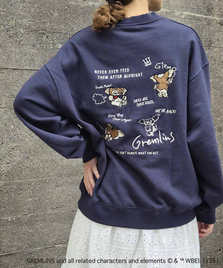 グレムリン刺繍トレーナー