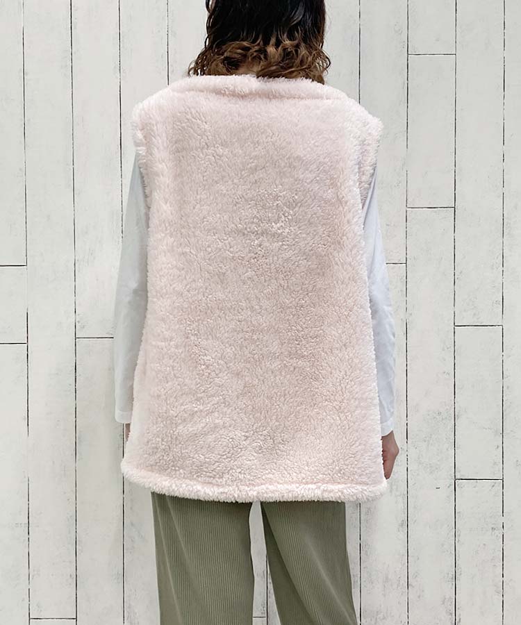 ペコラノーカラールームベスト