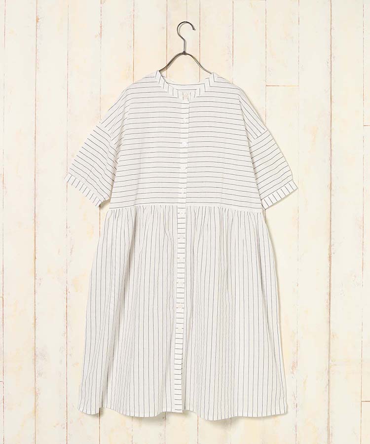 ≪SALE≫ボーダー切替ワンピース