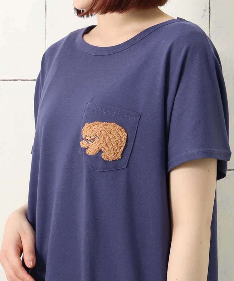 ≪SALE≫木彫りのクマサガラTシャツ