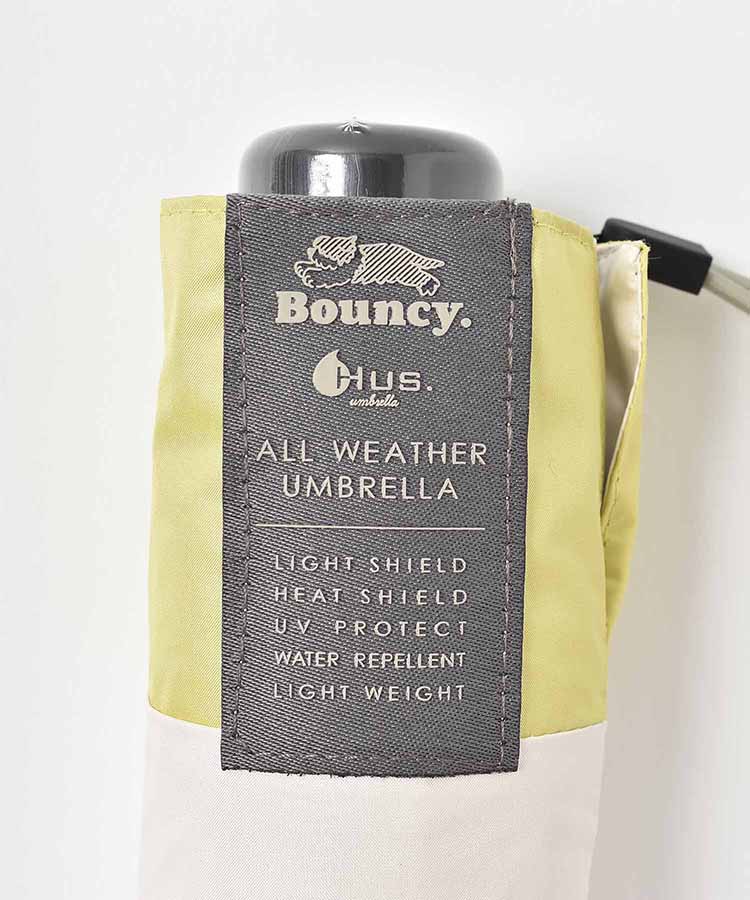 Bouncy.軽量バイカラー晴雨兼用折りたたみ傘