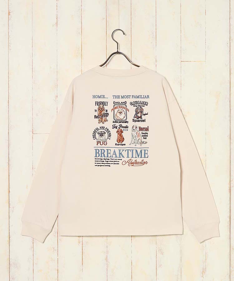 マルチDOG刺繍ロンT