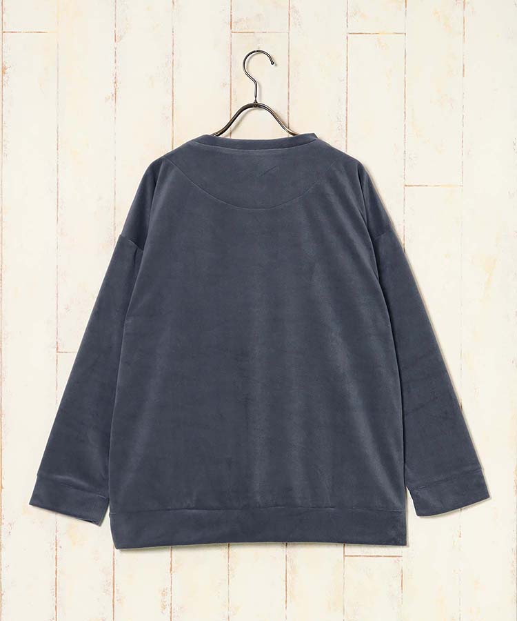 ウシ柄ワンポイントルームウェア上下セット