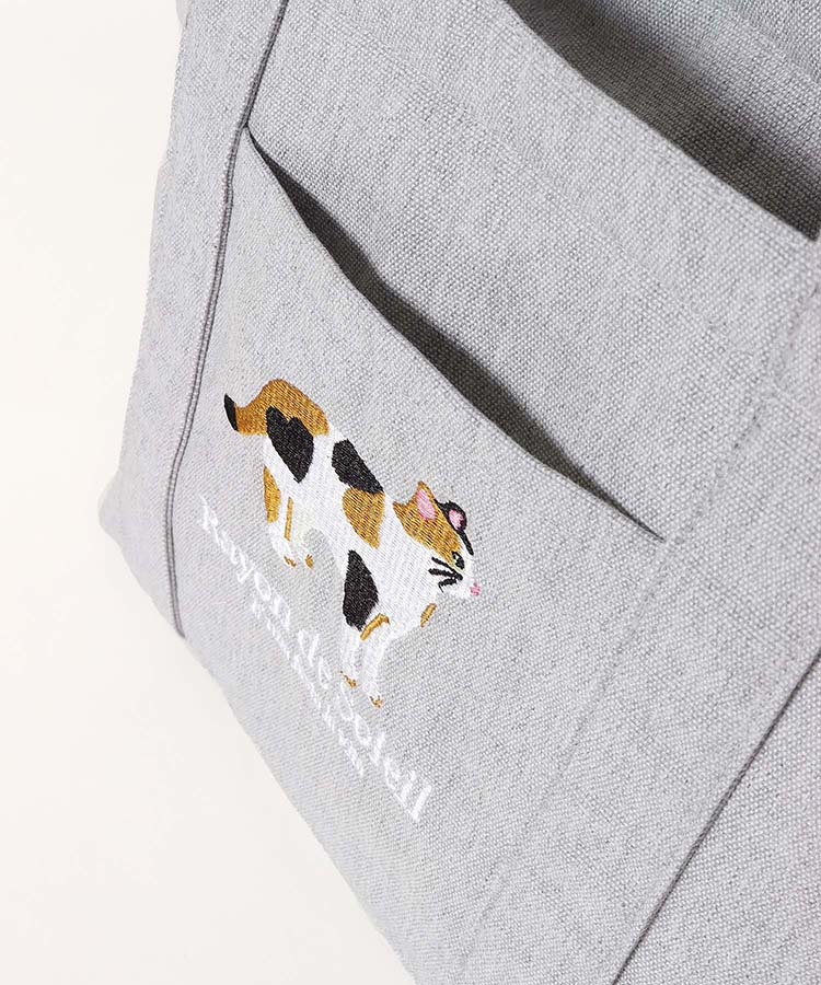 アニマル刺繍保冷トート