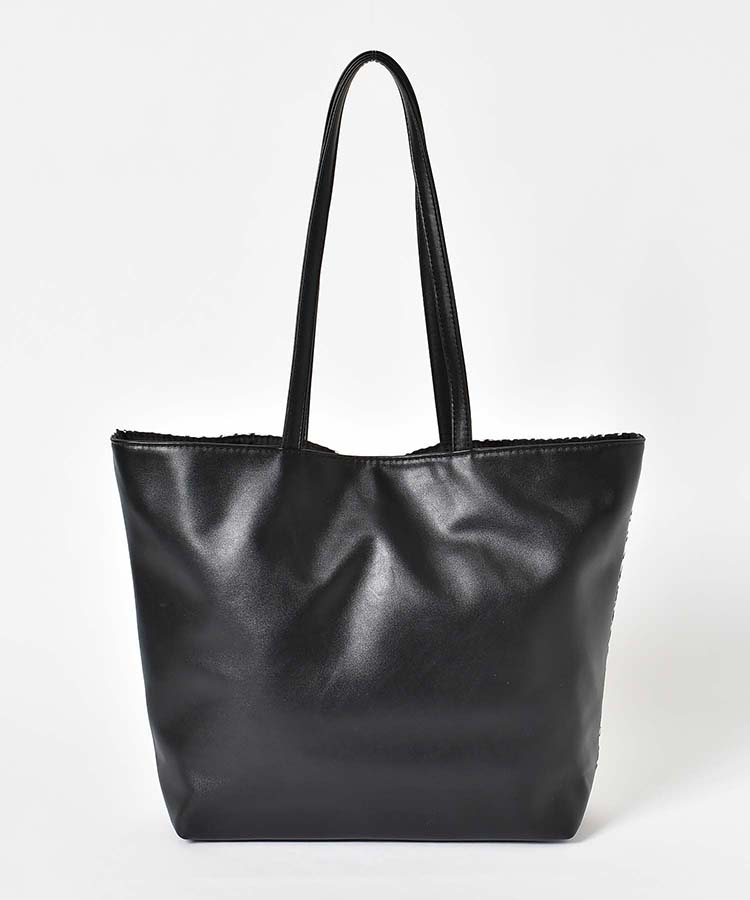 合皮フロントドロストトート