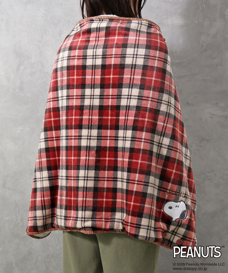 スヌーピーチェック4WAYケープボレロ