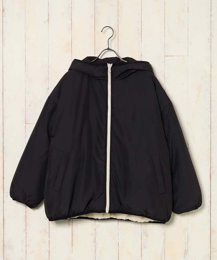 リバーシブルボアブルゾン