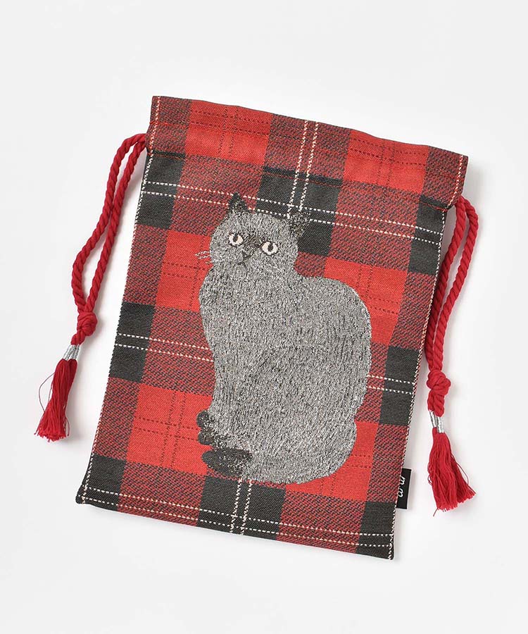 松尾ミユキチェック巾着