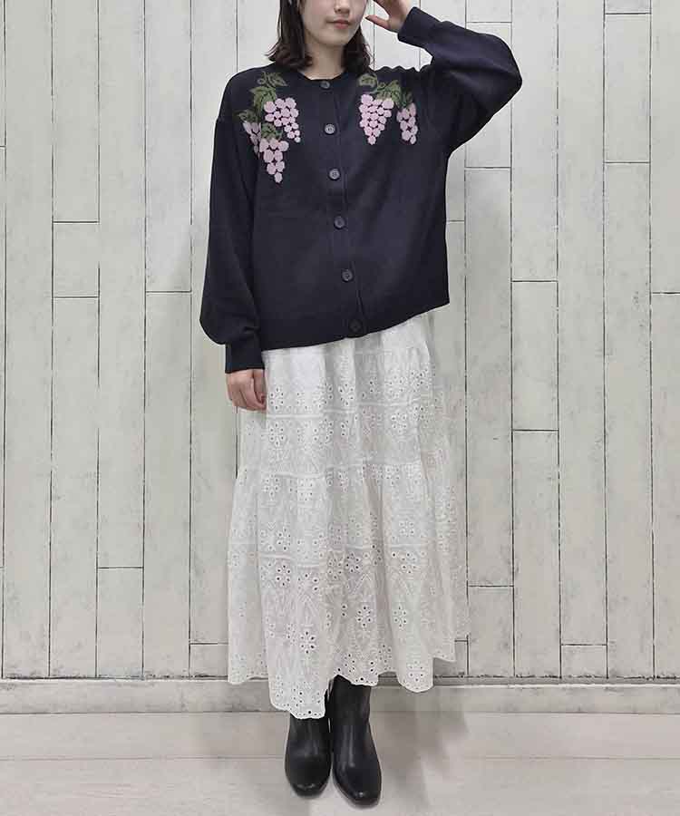 le petale グレープニットカーディガン