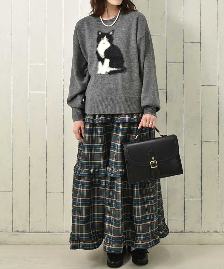 le petale Fluffy catニットプルオーバー