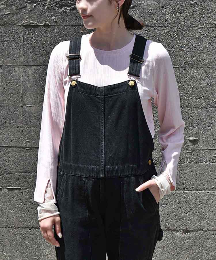 ≪SALE≫【WEB限定】袖スリットチュールカットトップス