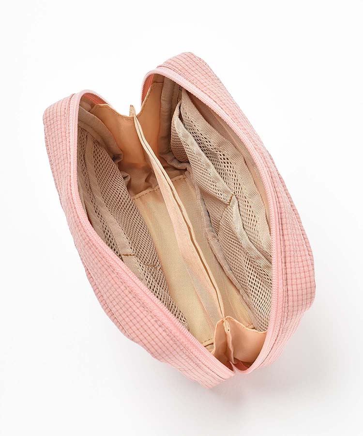 ドッグリボン多ポケットリップルポーチ