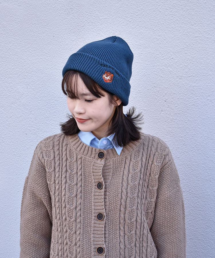 トラ刺繍ニット帽