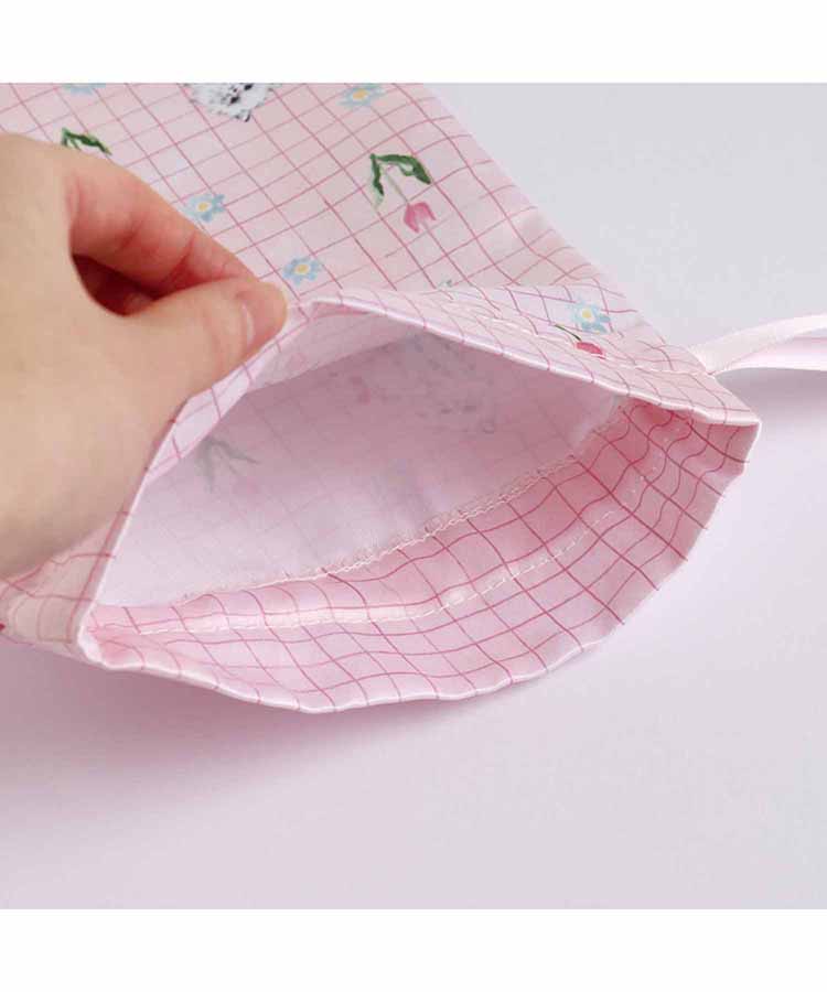 利光春華サテン巾着