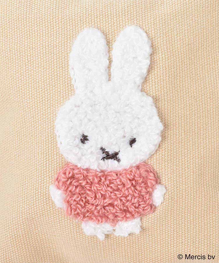 miffyスプリングサガラ刺繍ミニ台形ポーチ