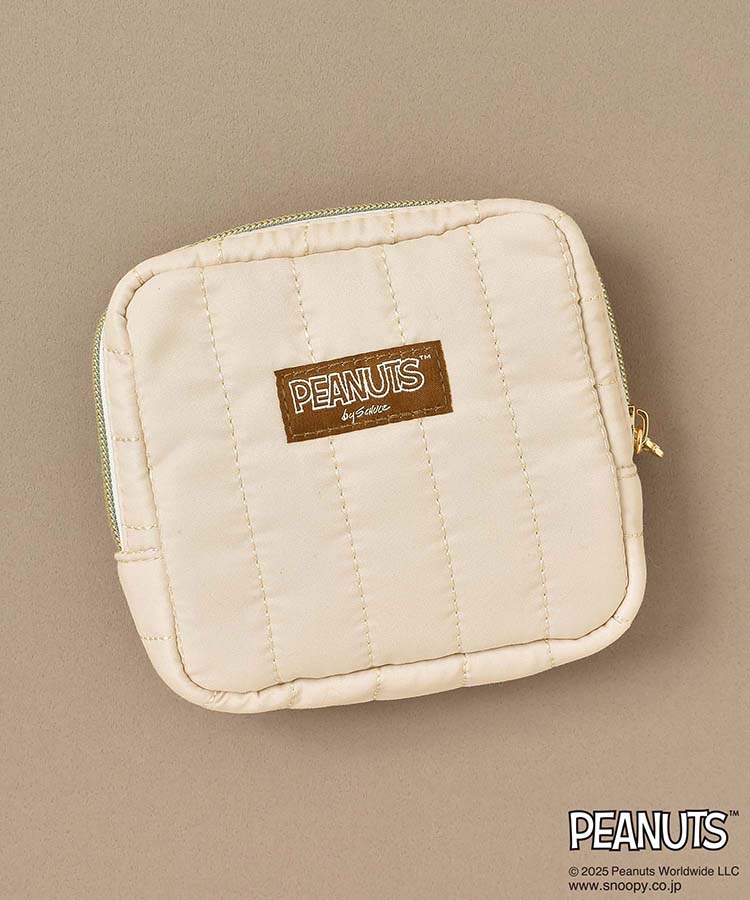 PEANUTS SNOOPYフェイスキルトポーチ
