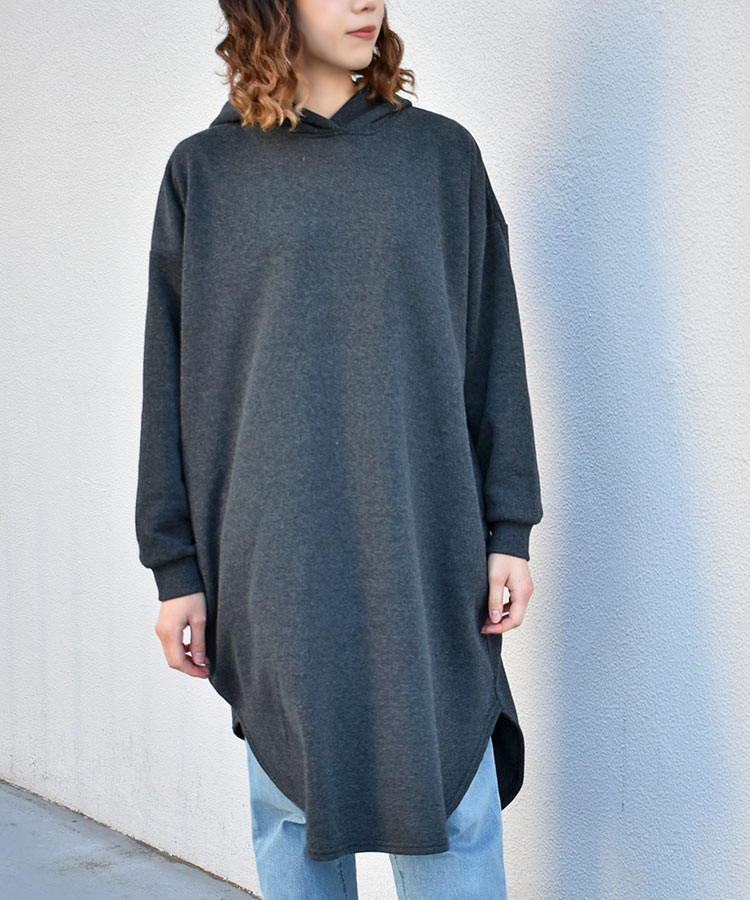 ≪SALE≫裏起毛フーディーワンピース