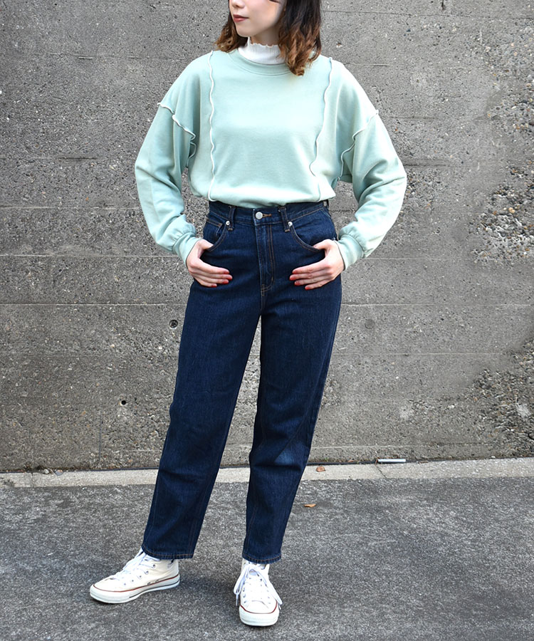 配色メロープルオーバー