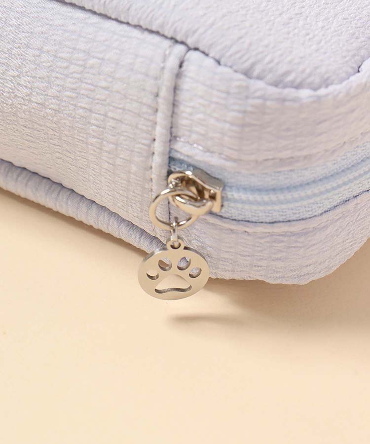 キャットパール多ポケットリップルポーチ