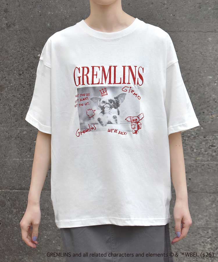 グレムリンフォト刺繍プリントTシャツ