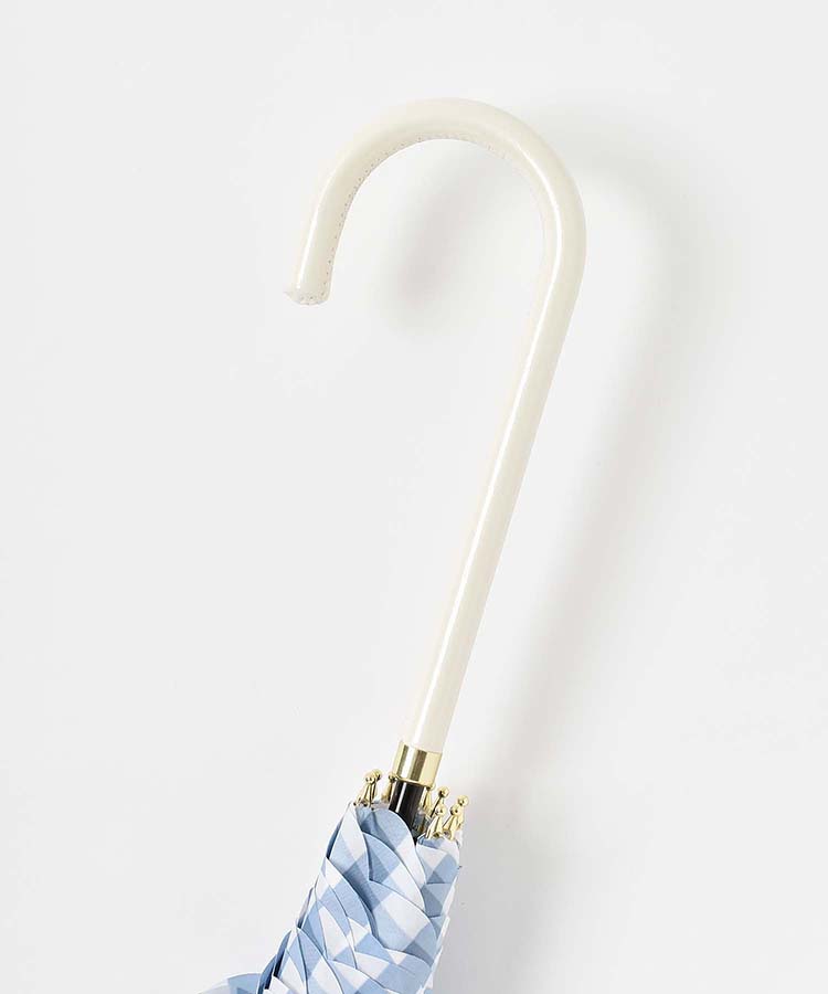 ギンガムハート雨長傘