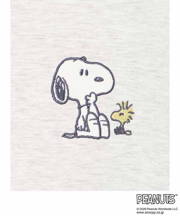 スヌーピーミニ裏毛ルームウェア上下セット