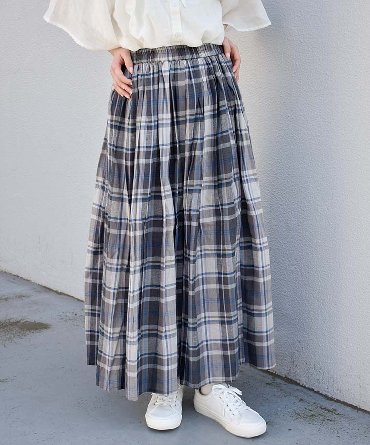 チェックスカート