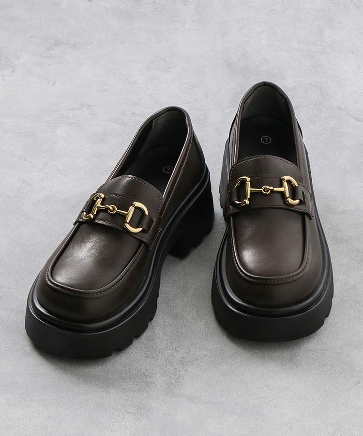≪SALE≫【WEB限定】ビット厚底ローファー