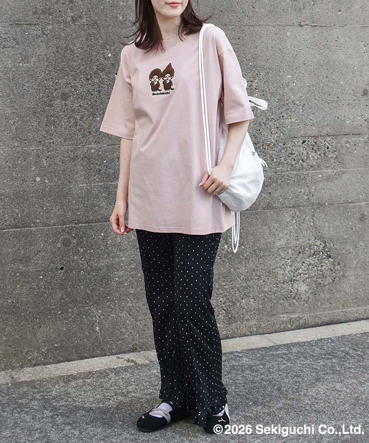 モンチッチ刺繍Tシャツ