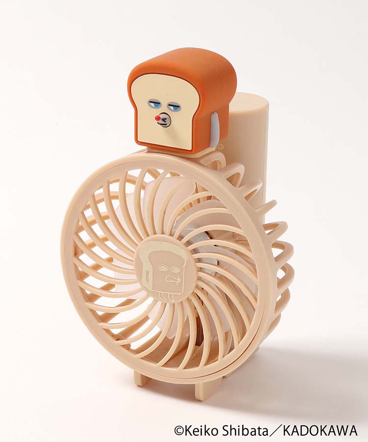 パンどろぼうマスコット付きハンディファン