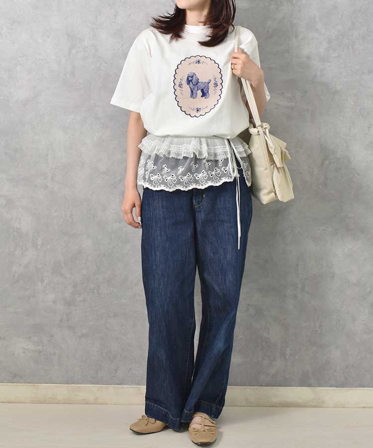 le petaleヴィンテージdogTシャツ