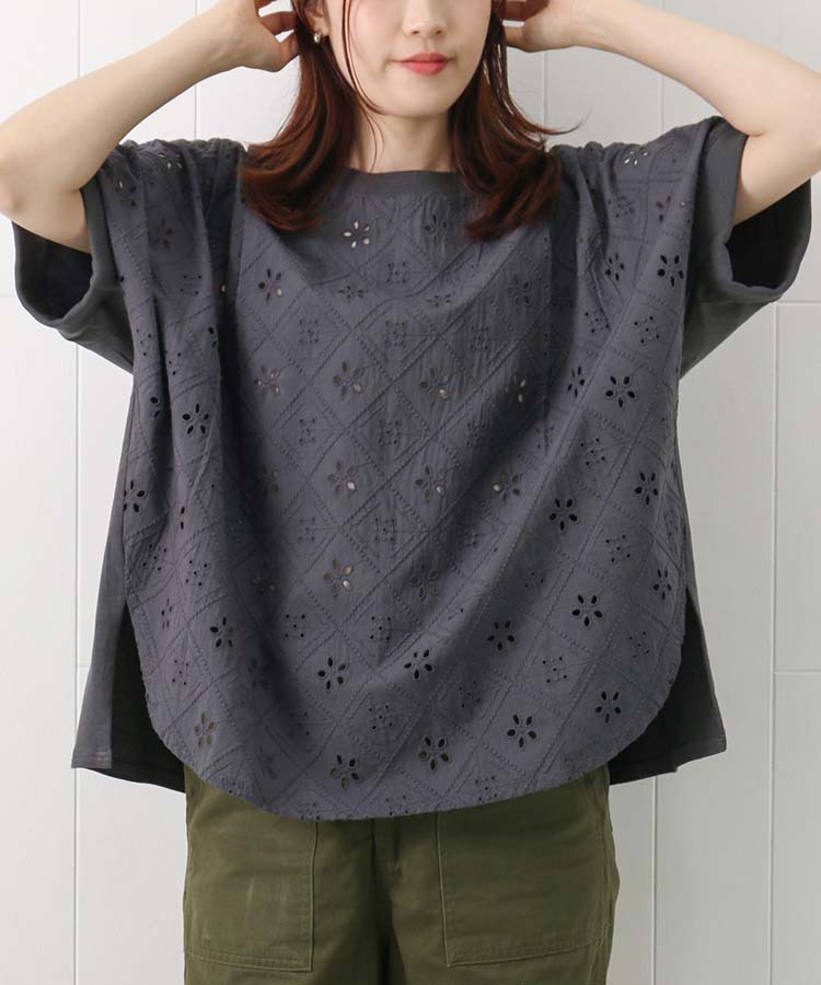 シフリー刺繍プルオーバー