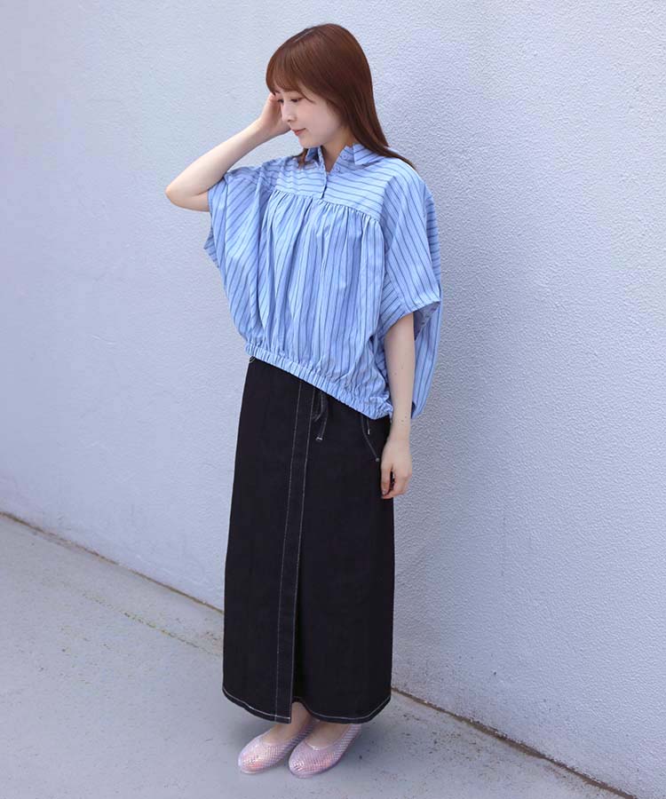 ≪SALE≫マルチストライプブラウス