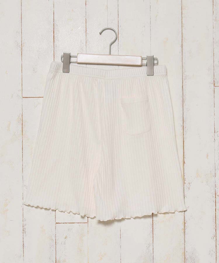 ≪OUTLET≫リブ生地Tシャツ×パンツ巾着付き