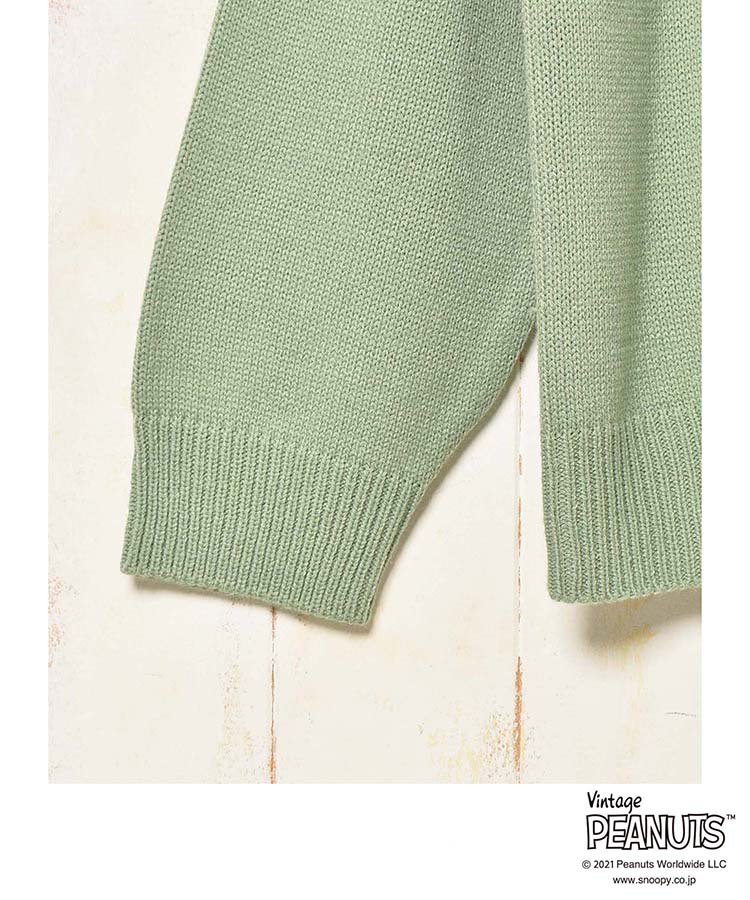 ≪OUTLET≫ヴィンテージスヌーピージャガードニット