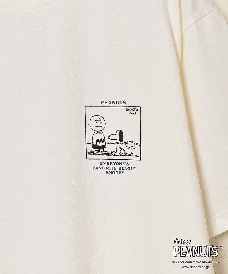 ≪OUTLET≫スヌーピーコミックプリントTシャツ