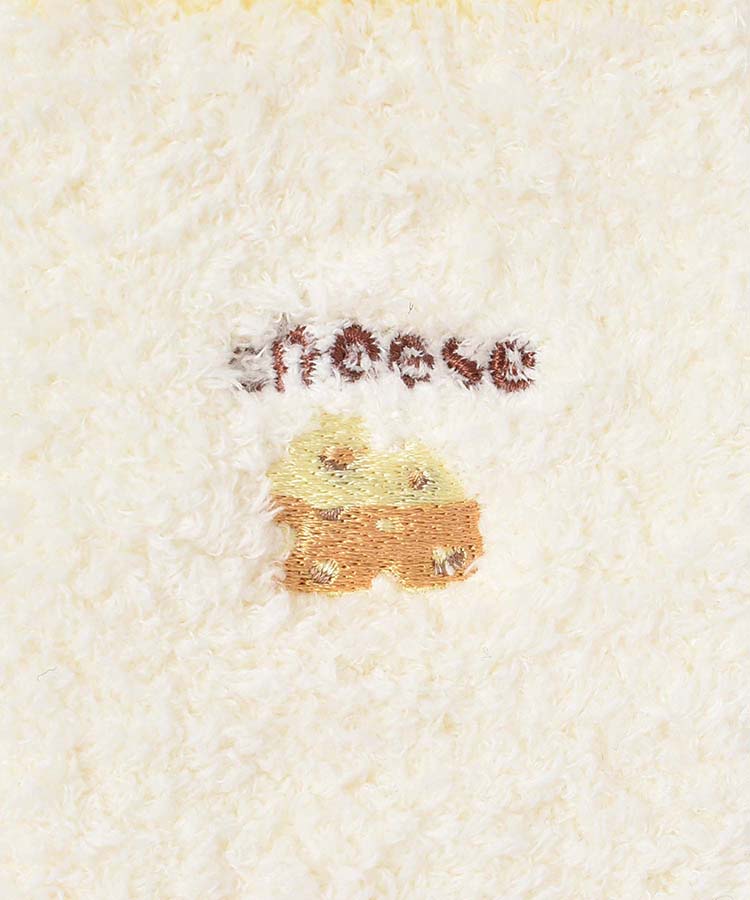 ≪SALE≫チーズ刺繍ルームソックス